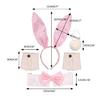 Rabbit Accessories Set Halloween Cosplay Accessories Include Rabbit Ear Headband