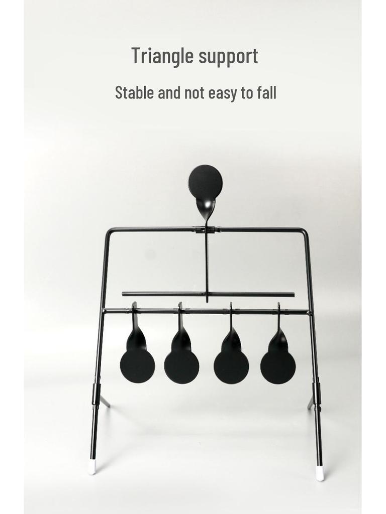 Cross-border Metal Iron IDPA Gravity Target with Quick Release, 4-Position Rotation, and Training Stickers