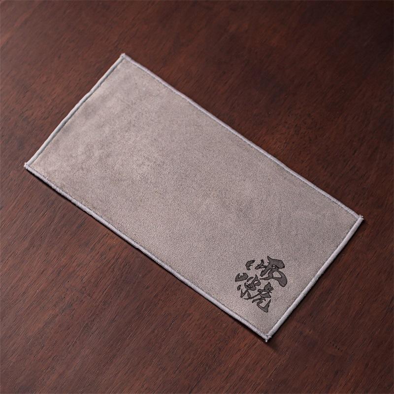 Zen Tea Towel Cloth Thickened Absorbent High-grade Tea Cloth Suede Printed Tea Table Rag Special Tea Pad Tea Set Accessories