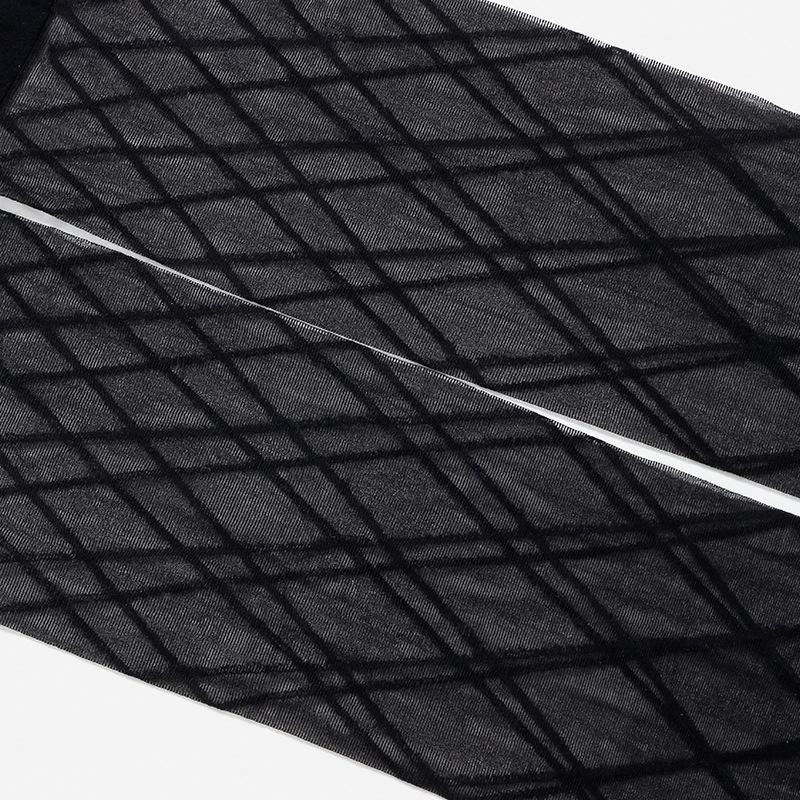 Plus Size High Waist Pantyhose Ultra-thin Nylon Grid Stocking High Quality Designing for Ladys