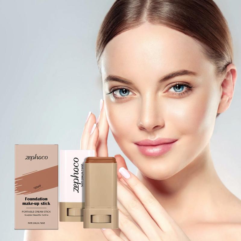 Skin Tint Stick Waterproof Nourishing Solid Tinted Serum Foundation Skin Tint Balm Face Tinted Face Contour Stick Makeup