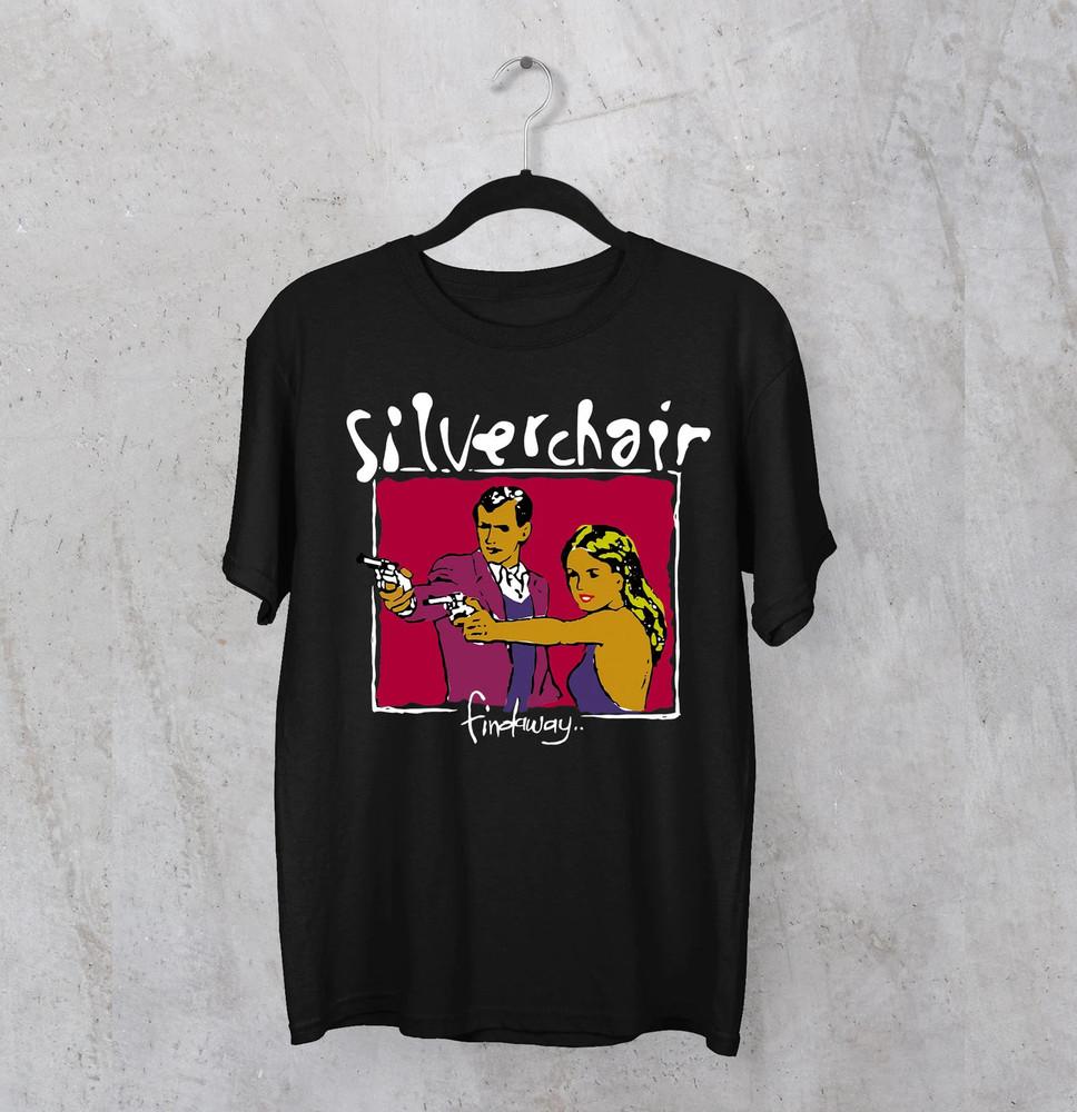 

HOT NEW Silverchair Band findaway Tshirt black Short Sleeve All Sizes Unisex T-Shirt XXL