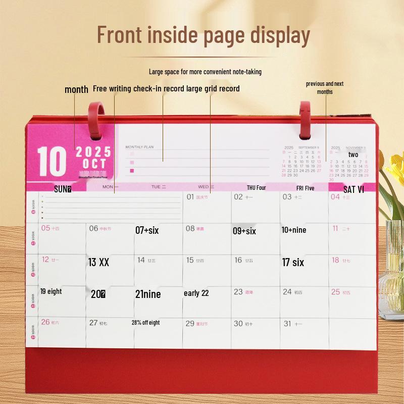 Luxury Leather 2026 Desk Calendar Set: Custom Corporate Gift for Business Meetings