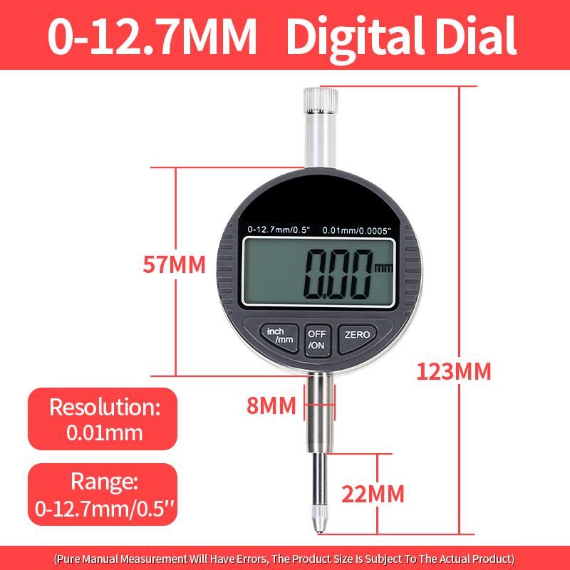 Dial Indicator Magnetic Holder Dial Bore Gauge Magnetic Stand Base Micrometer Measure Tools Hour Type Indicator Comparator Watch
