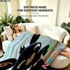 1PC Bing Custom Name Patterned Flannel Blanket Suitable For All Seasons for Home Decor Warmth and Comfort Gifts Holiday Present