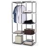 Wardrobe, Fabric, Wardrobe, Textile, Foldable for Clothes, 6 Shelves