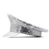 Shiny Embellished Hat Y2k Captain Cap Unisex Design Sequin Flat Top Hat  Carnival Festival
