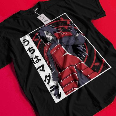 T-shirt Madara Uchiha Naruto T-shirt Hashirama Senju Anime Graphique T-shirt Unisexe BB689