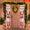 Merry Christmas Couplet Banner Nutcracker 1 Pair Polyester Indoor Outdoor Decor
