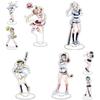 Stunning Hololive Anime Acrylic Stand Figure Ornament With Aqua Akai Shirakami Pekora Natsuiro Inugami Sakura