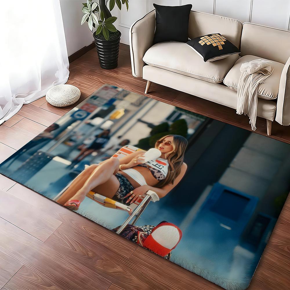 Singer T-Tate McRae Music Floor Mat Soft Thickened Absorbent Non-Slip Bedroom Living Room Door Mat Home Decor Flannel Rugs