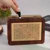 1set Wooden Piggy Bank Money Container for Cash Saving Treasure Coin Case in 1000/5000/10000 Euro Denominations