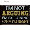 Vintage Funny Quote Metal Wall Art, Distressed Iron Sign, 2D Flat Decor for Garage, Man Cave, Bar, Living Room, Retro Plaque