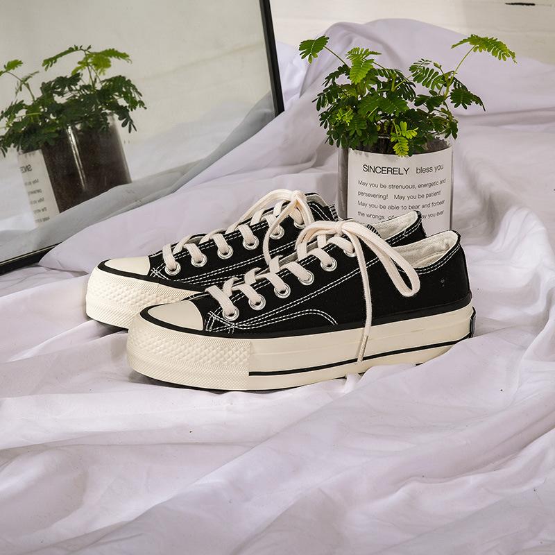 Platform canvas shoes female student Harajuku versatile board shoes 5615