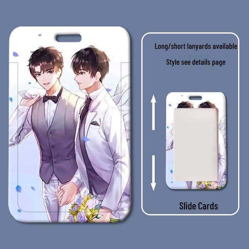Cartoon Sliding Cover ID & Badge Holder for Students