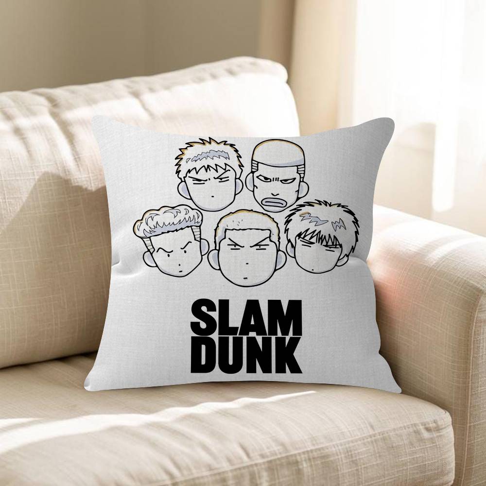 Anime Slam Dunk Pillow Cushion Cover Pillowcase Living Room Sofa Home Decor Customized