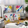 Artistic Splatter Painting Digital Printing Pillow Cover Short Plush Suitable Living Rooms Bedrooms Sofas Throw Cushion Cover