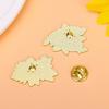 Brooch Pin Vibrant Color Peony Flower Leaves Shape Badge Clothing Decoration Sweaters Hats Bags Accessory