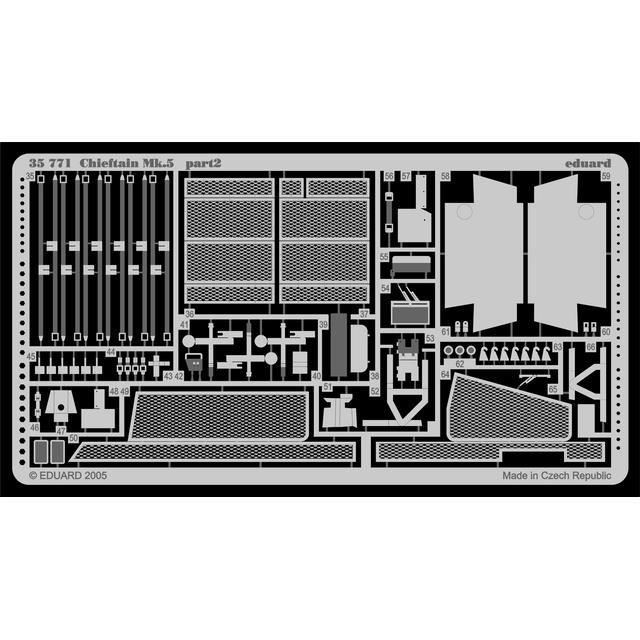 Maquette Chieftain MK.5 - Tamiya - Eduard 35771 - 1/35 - Accessoires inclus - Plastique