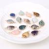 2Pcs Natural Stone Connector Drop-Shaped Faceted Connector Charms For Jewelry Making DIY Necklace Bracelet Accessory