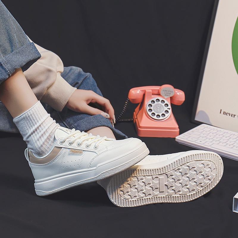 Spring little white shoes new female students thick-soled heightening sports board shoes casual street shooting