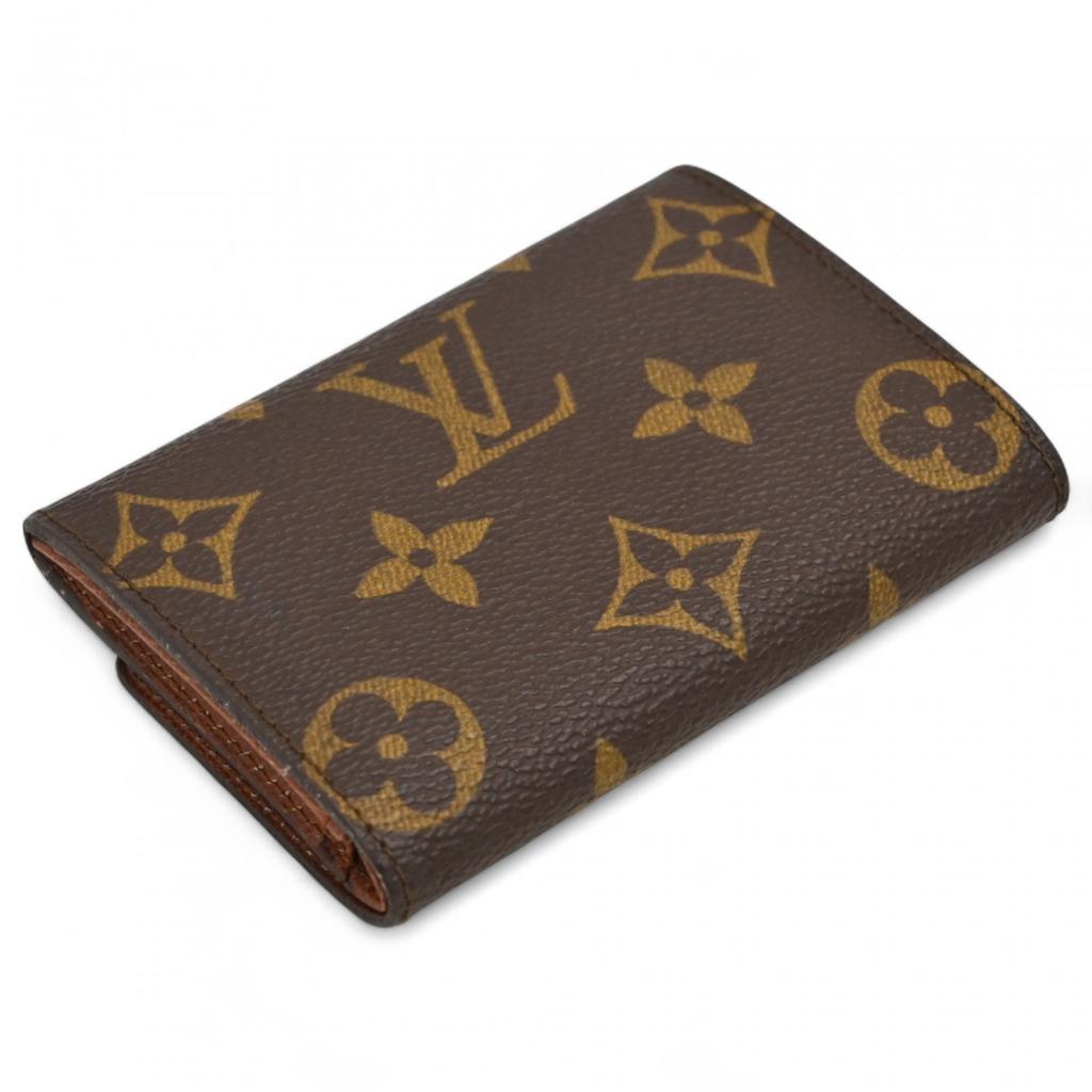Auth LOUIS VUITTON Monogram Portemonnaie Plat Coin Purse M61930 lv7714se