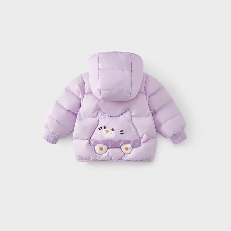 Tongtai Girls' Lightweight Hooded Duck Down Jacket