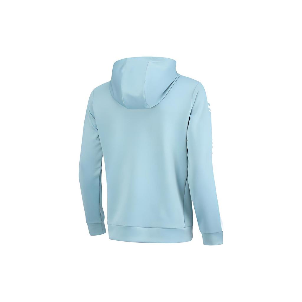Li-Ning Training Series Color Block Letter Logo Printed Long Sleeve Sweatshirt Men sweatshirt Forget-Me-Not-Blue AWDR459-5