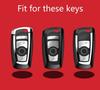 Interior Mouldings Real Carbon Fiber Car key Fob Case key cover For BMW 520 525 f30 f10 F18 118i 320i 1 3 5 7Series X3 X4 M3 M4