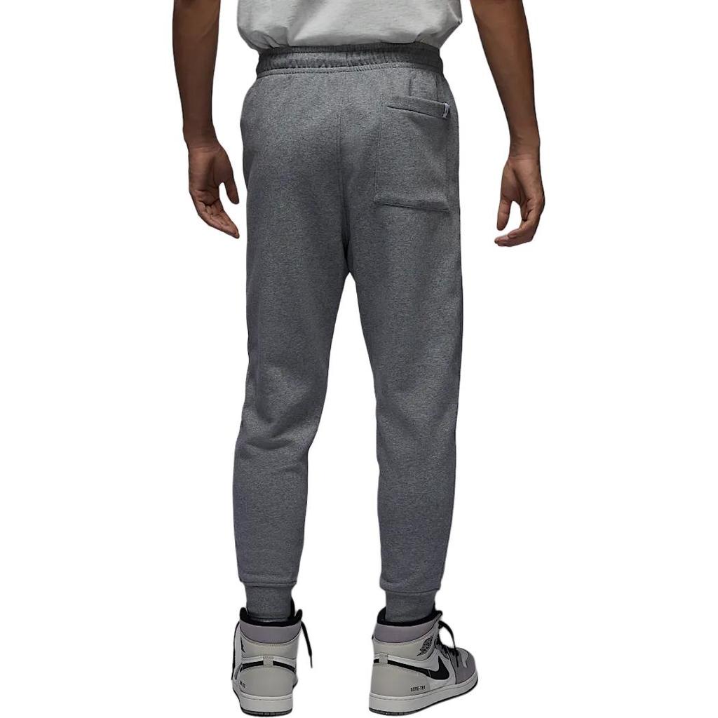 Jordan Logo Letter Print Cuffed Fleece Thick Windproof Warm Knitted Sports Pants Men Pants Light-Gray FD7468-091