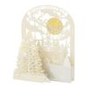 Sanrio Christmas Laser Church Message Greeting JX 435996 Card, Cut, Tree, Card, Card, 83-4,