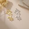 3pcs/lot Unalome Lotus Flower Necklace Earring Pendants Stainless Steel Yoga Buddhism Charms for Jewelry Making