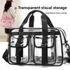 Sac de voyage transparent à grande capacité en PVC pour événements sportifs et stades, avec design imperméable, pour les voyages décontractés