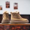 Extra Large Size Winter Zipper Snow Boots Men's Warm Fleece Thickened Cotton Shoes High Top Short Boots Tooling Horse