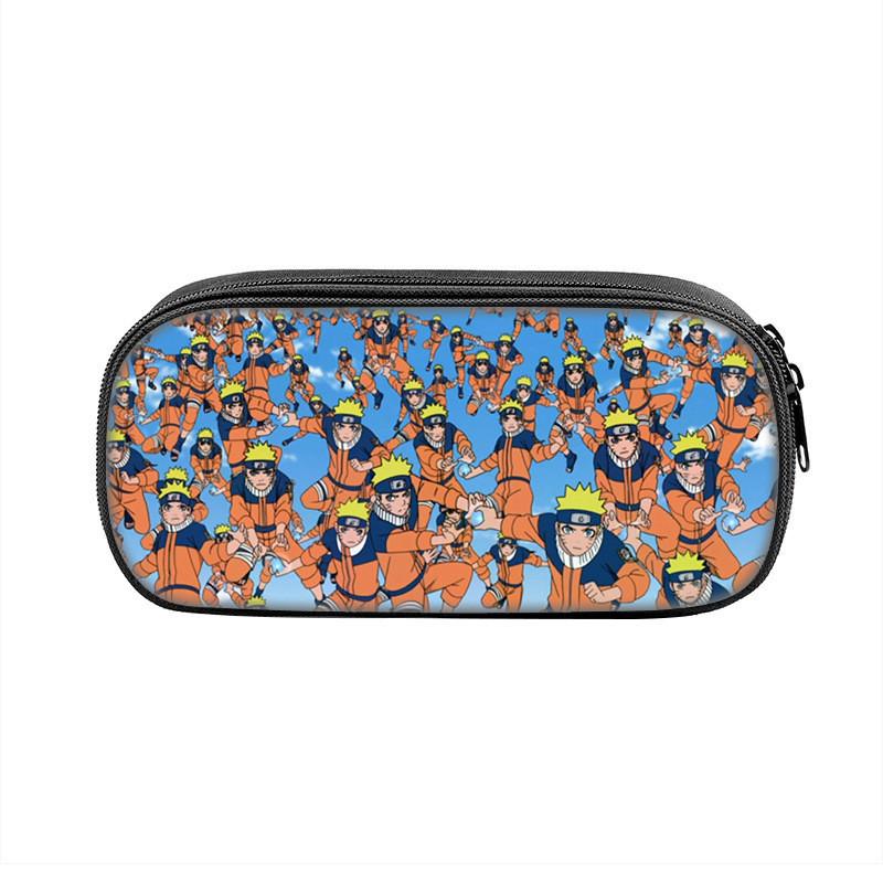 Hokage Naruto Creative Zipper Pencil Pouch With Durable Nylon Material For Office And School Use