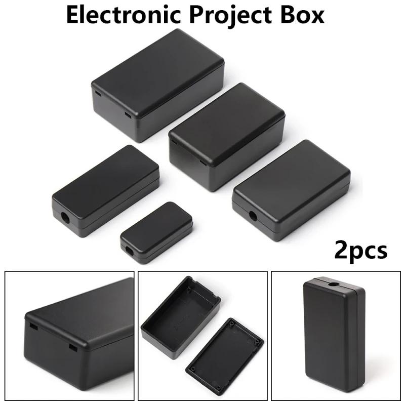Waterproof Black DIY Housing Instrument Case ABS Plastic Project Box Storage Case Enclosure Boxes Electronic Supplies