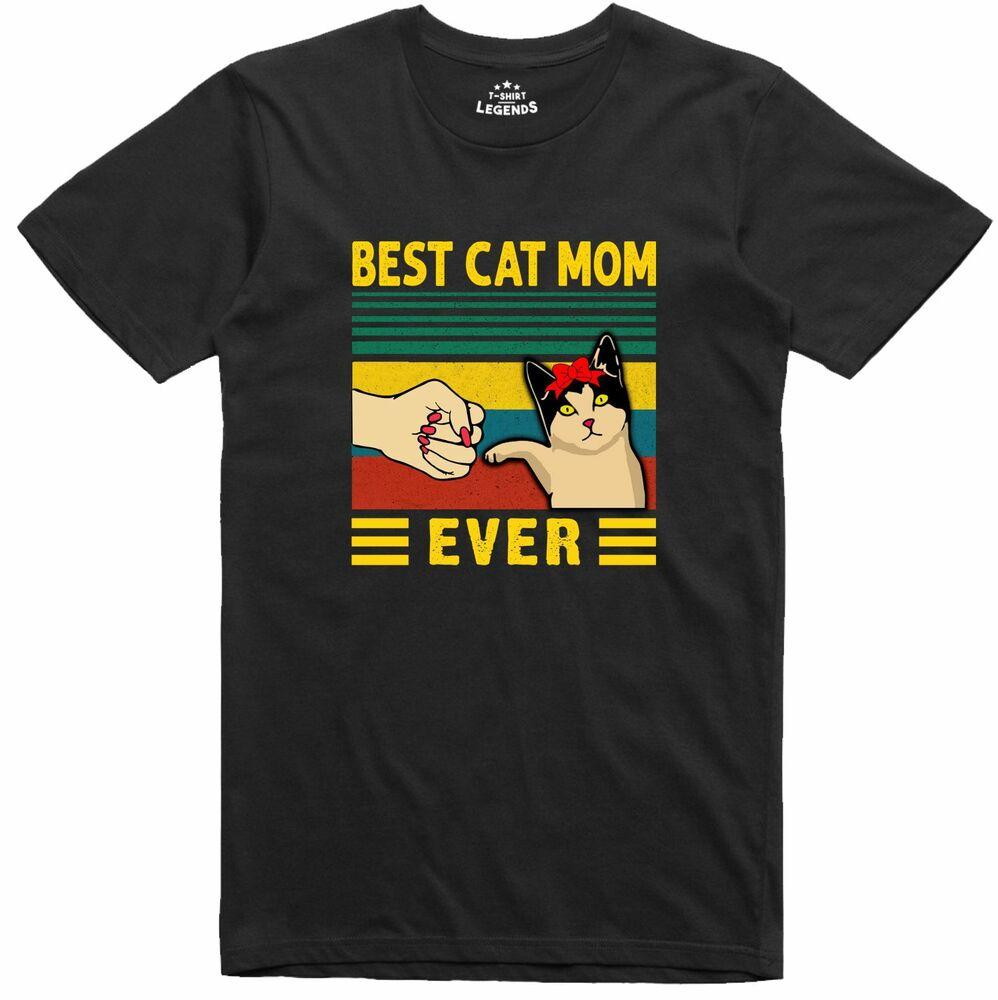 

Best Cat Mom Funny T Shirt Regular Fit Cotton T-Shirt 2XL