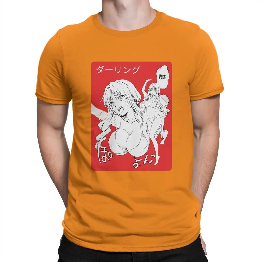 Darling In The Franxx Anime Creative TShirt for Men Zero Two Round Collar Basic T Shirt Personalize Gift Clothes Tops