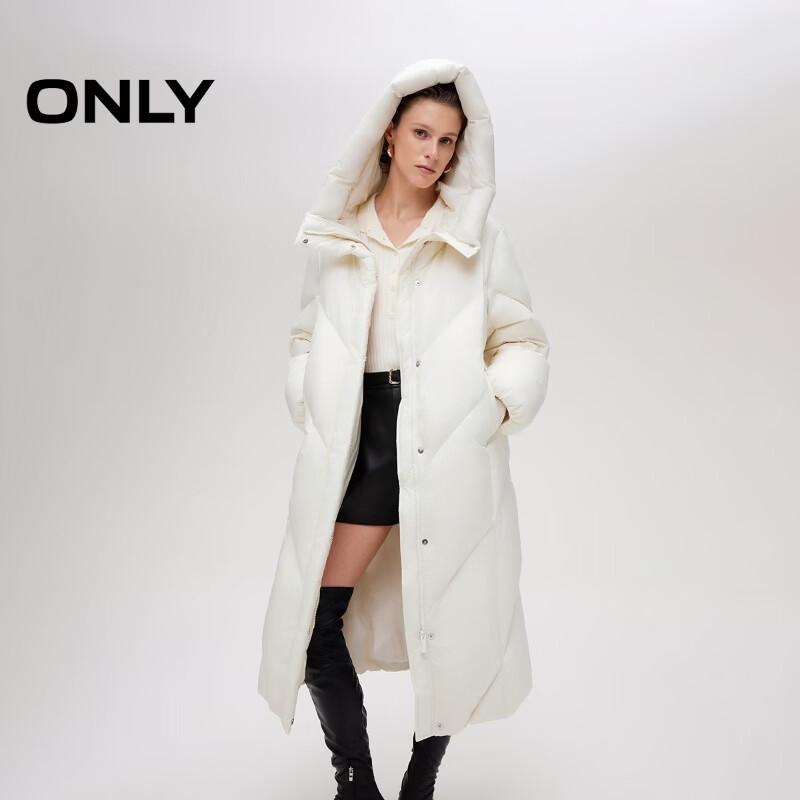 Only Women's Long Hooded Down Puffer Jacket