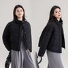 Women’s Short Quilted Stand Collar Windproof Warm Winter Jacket
