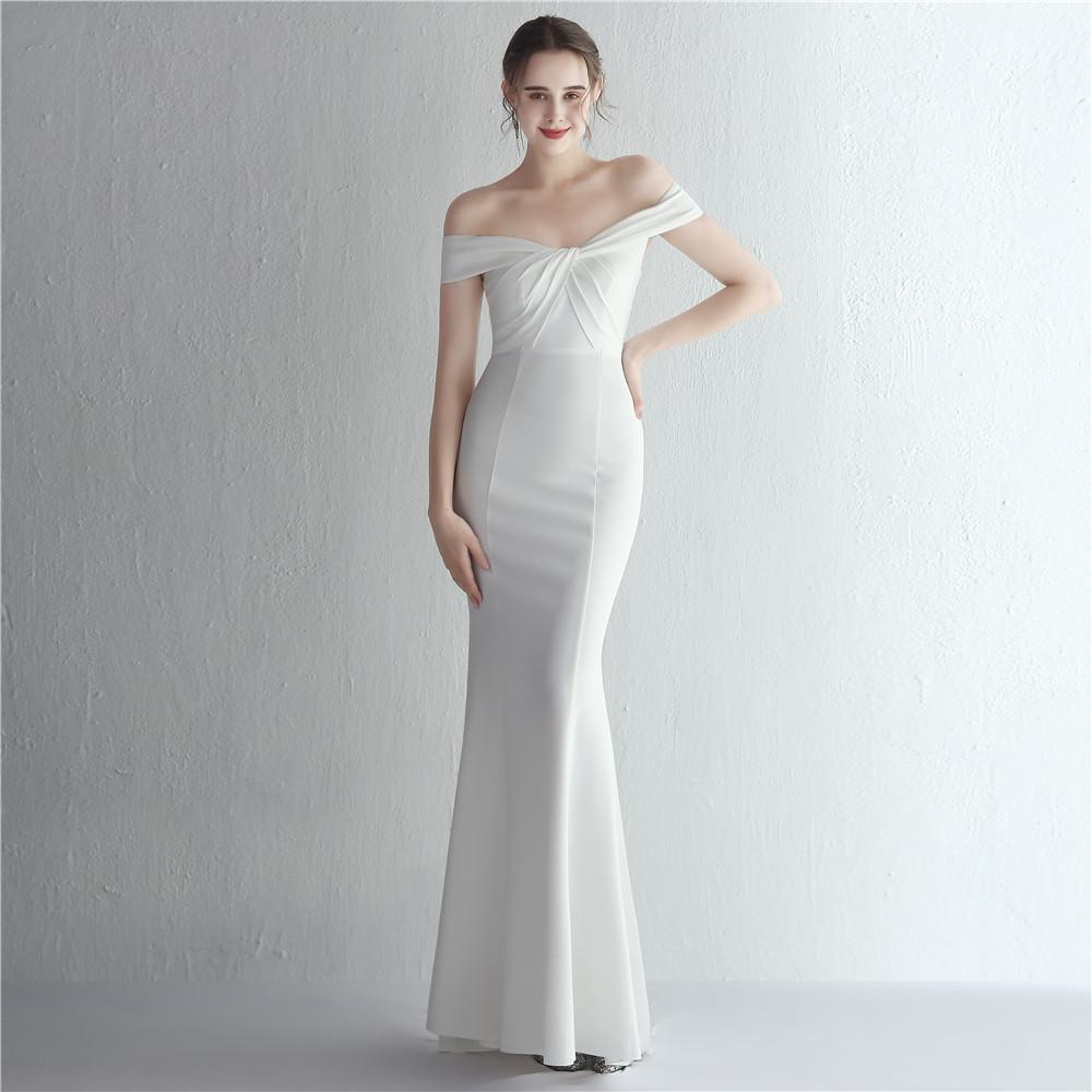 Cheap Long Fishtail Skirt Wedding Dress Evening Dresses | Joom