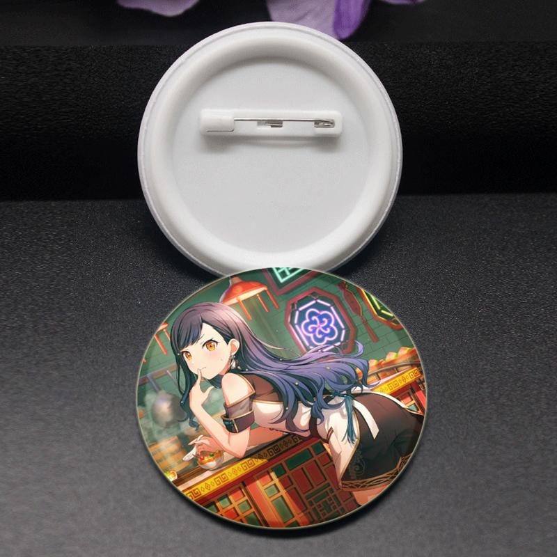 32/44/58mm Project SEKAI Blaszany Pin Okrągły Kreskówkowy Wpinany Broszki na Plecak Ubrania Akcesoria Odznaka Kolekcjonerska Anime Dekoracja Słodki