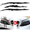 Sporty Car Exterior Trim 2Pcs Claw Mark Decals for Cars, Headlight Sticker, Stripes Waterproof Sticker Scratch Decal Sports Cars SUV Pickup