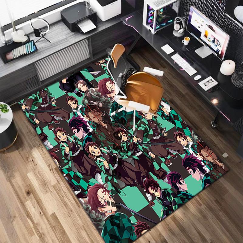 Japanese Manga Artist Koyoharu Gotouge's Demon Slayer Carpets, Home Decor, Non-slip Door Mats, Hallway Seat Mats, Outdoor Picnic Mats, Rugs H29