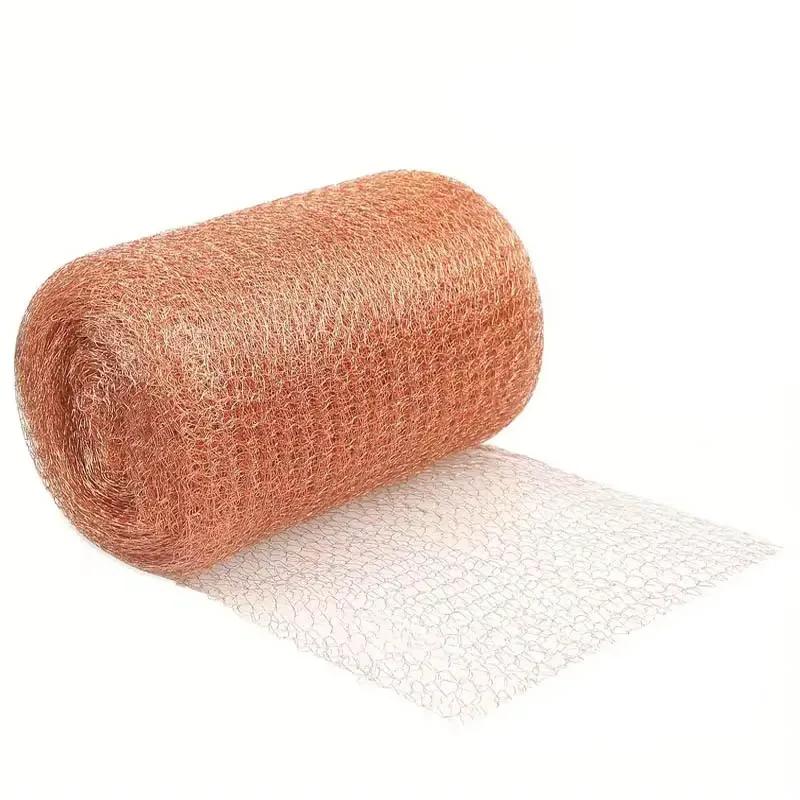 

Copper Mesh Squirrel Repeller Outdoor Flexible Copper Tape Trap Animal Control mesh Signal Shielding Net Wire for Garden Home 12.7cm X 6m