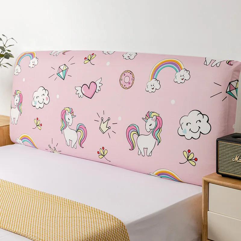 Nordic Cartoon Cat's Paw Bed Head Soft Dust Cover Full Enclosed Elastic Dust-proof Bed Head Cover/ Protective Cover