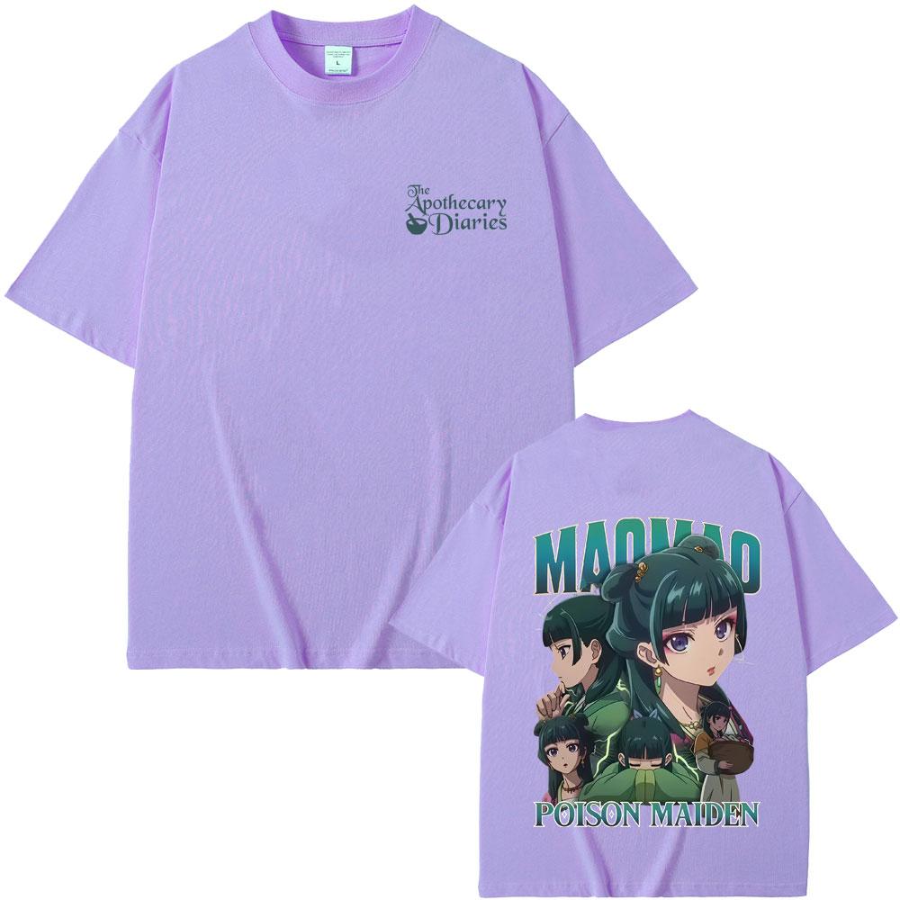 Anime The Apothecary Diaries Maomao Tshirt Men Women Clothing Cotton Casual Oversized Tshirt Male Fashion Vintage Short Sleeve