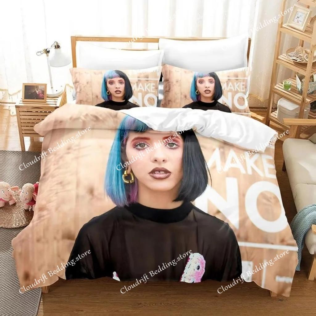 Sänger M-Melanie Martinez Bettwäsche-Set Kissenbezug 3D-Druck Dollhouse-Album Bettbezug Einzel-Doppelbett Vollgröße Königgröße