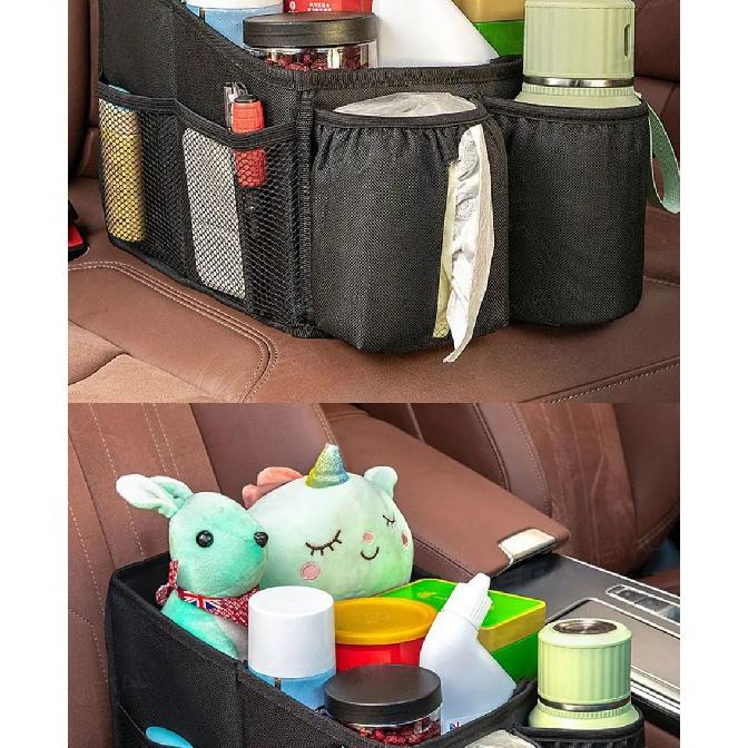 SEAMETAL Car Seat  Organizer Large Capacity Rear Seat Storage Bag for Outdoor Food Drink Collector Camping Activities Accessory