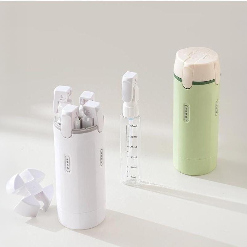 4 In 1 Portable Travel Bottles Leak-Proof Dispenser Container For Conditioner Lotion